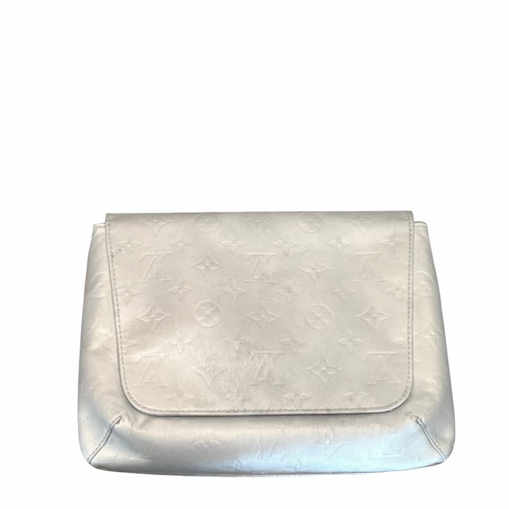 Louis Vuitton Silver LV Logo Vernis Leather Thompson Street Bag READ DESCRIPTION - Picture 2 of 11